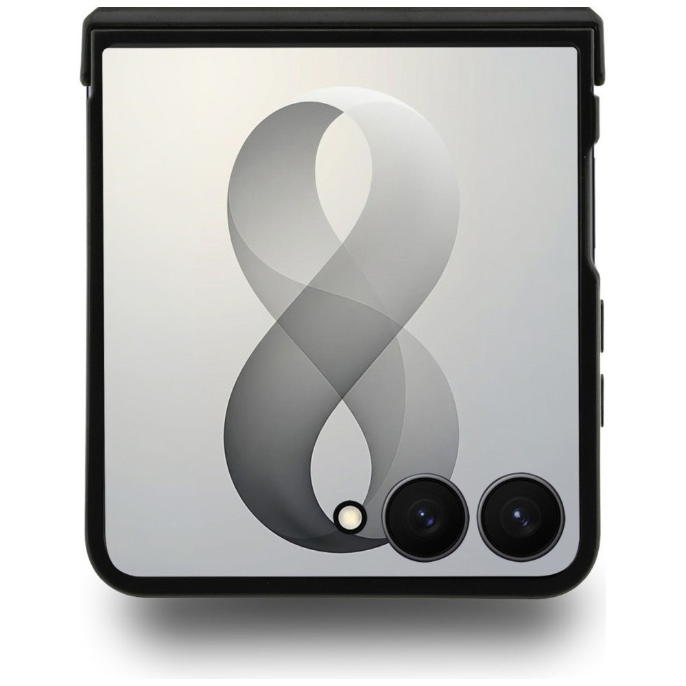 Karl Lagerfeld Samsung Galaxy Z Flip8 - Σκληρή Θήκη MagSafe με Επένδυση Συνθετικού Δέρματος - Karl and Choupette Pins MagSafe - Black