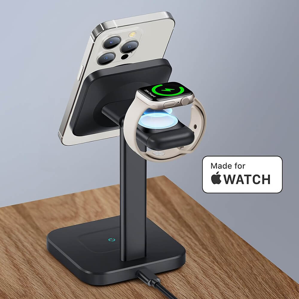 ESR 3in1 HaloLock Qi2 Ασύρματος Μαγνητικός Φορτιστής MagSafe - Black