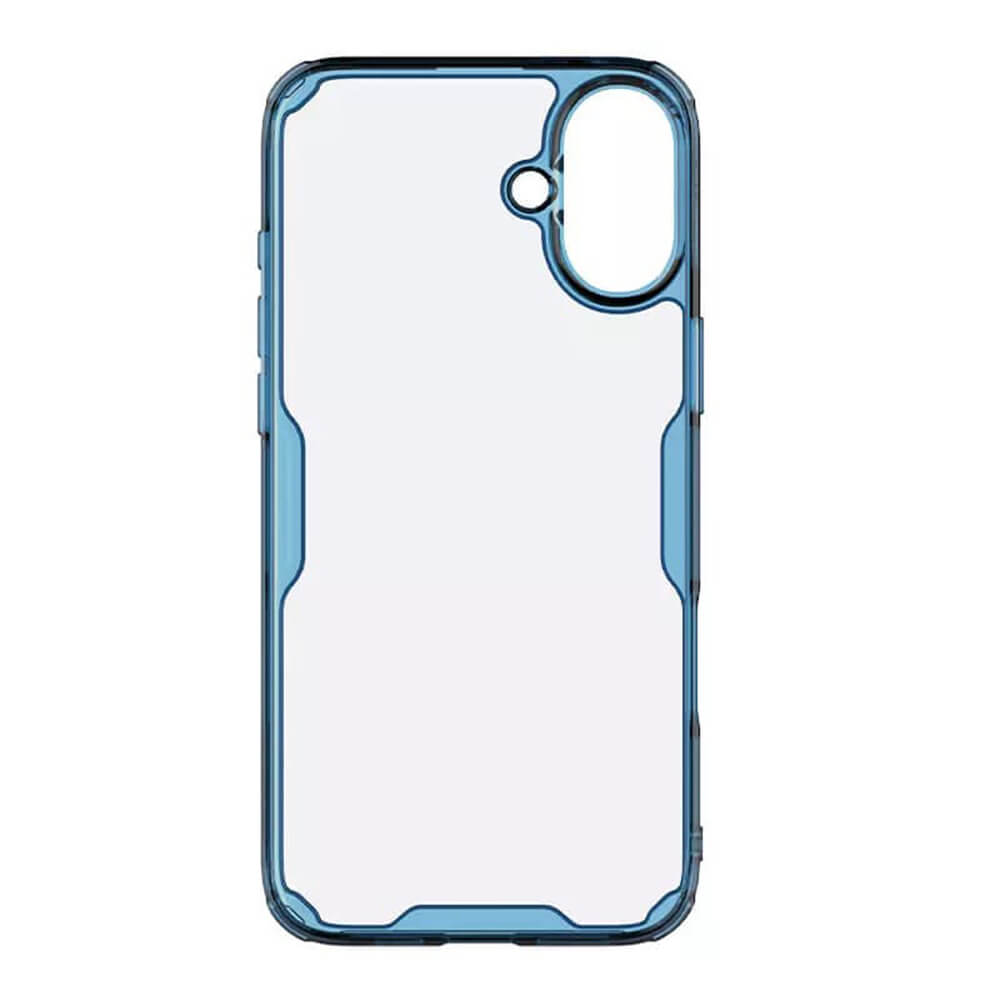 Nillkin iPhone 16 Nature Pro - Σκληρή Θήκη με Πλαίσιο Σιλικόνης - Blue
