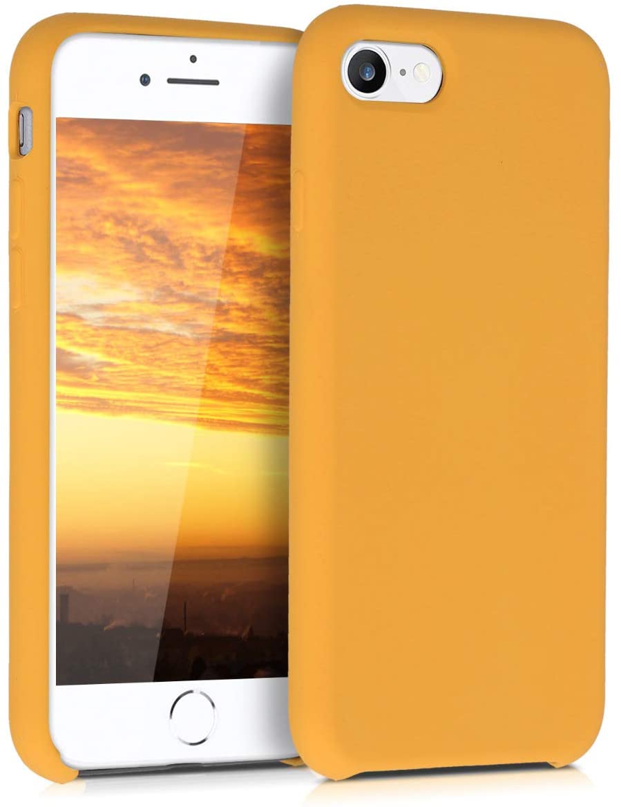 KW iPhone SE 2022 / SE 2020 / 7 / 8 Θήκη Σιλικόνης Rubber TPU - Saffron Yellow - 40225.180
