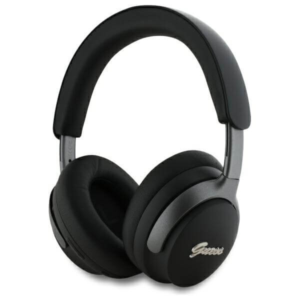 Guess Over - Ear Metal Script Logo - Ασύρματα Bluetooth Ακουστικά ANC - Black