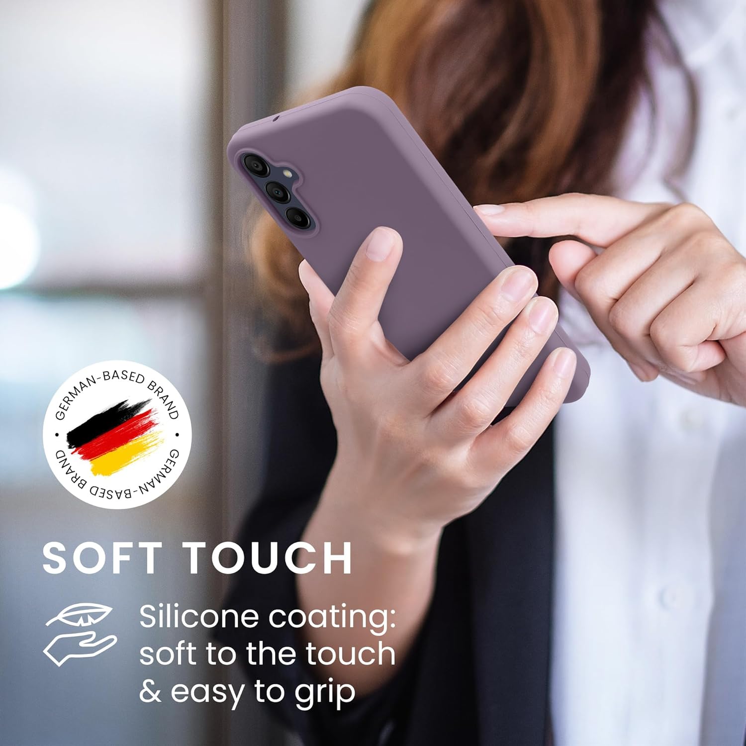 KW Samsung Galaxy A15 4G / A15 5G Θήκη Σιλικόνης Rubberized TPU - Light Iris