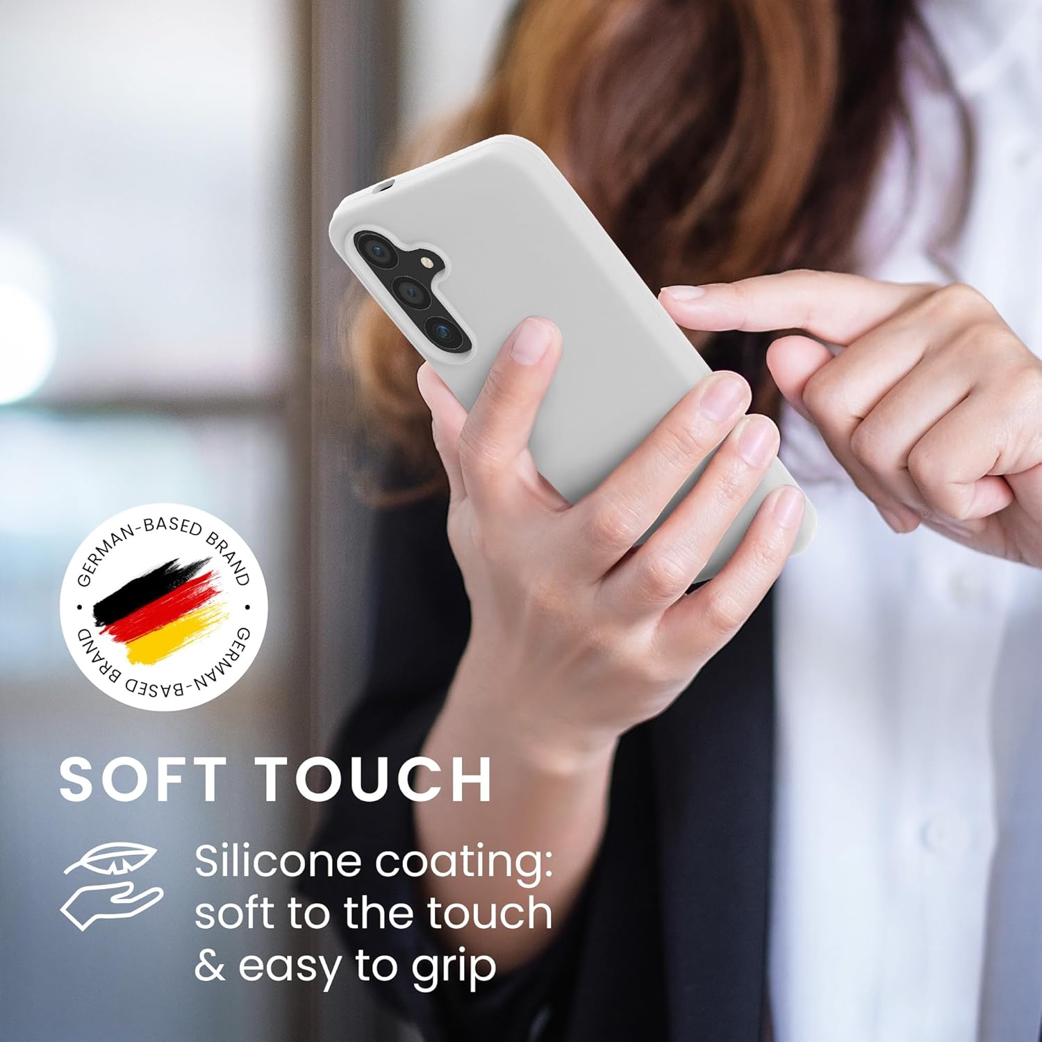 KW Samsung Galaxy S24 Θήκη Σιλικόνης Rubberized TPU - Matte White
