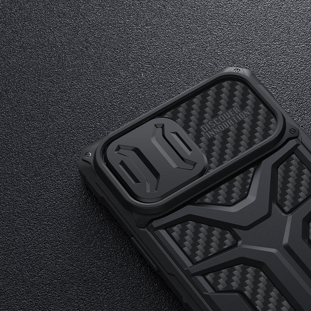 Nillkin iPhone 13 Pro Armored Case with Camera Cover Σκληρή Θήκη με Κάλυμμα για την Κάμερα - Black