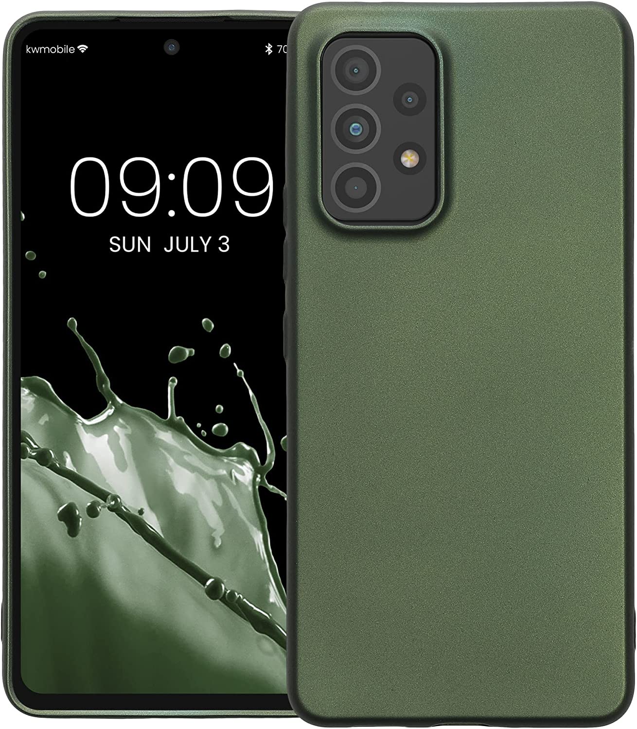 KW Samsung Galaxy A53 5G Θήκη Σιλικόνης TPU - Metallic Forest Green - 57958.233