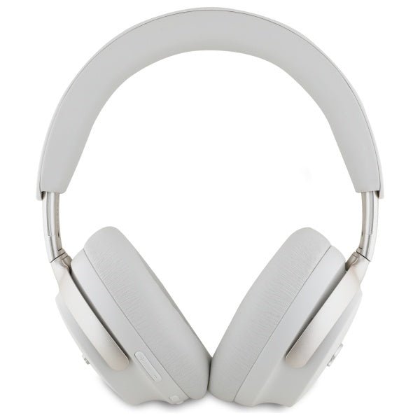 Guess Over - Ear Metal Script Logo - Ασύρματα Bluetooth Ακουστικά ANC - Beige