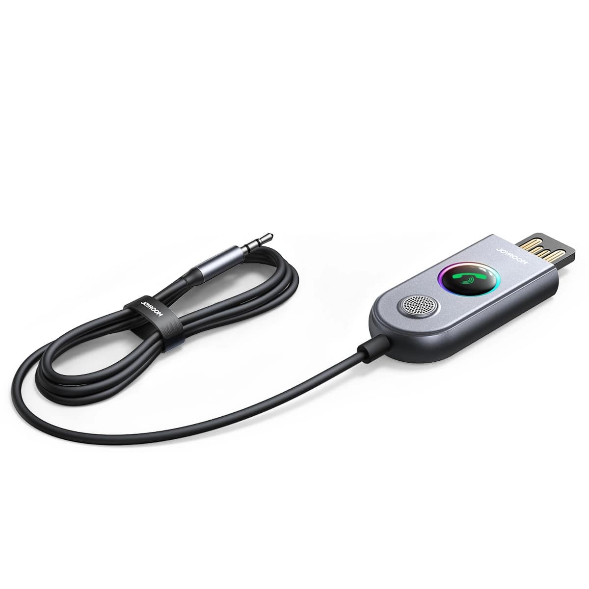 Joyroom JR - CB6 Bluetooth AUX Receiver για Αναπαραγωγή Μουσικής / Κλήσεις στο Αυτοκίνητο - Grey