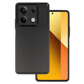 Techsuit Xiaomi Redmi Note 13 Pro 5G / Poco X6 - CarbonFiber - Θήκη Σιλικόνης - Black
