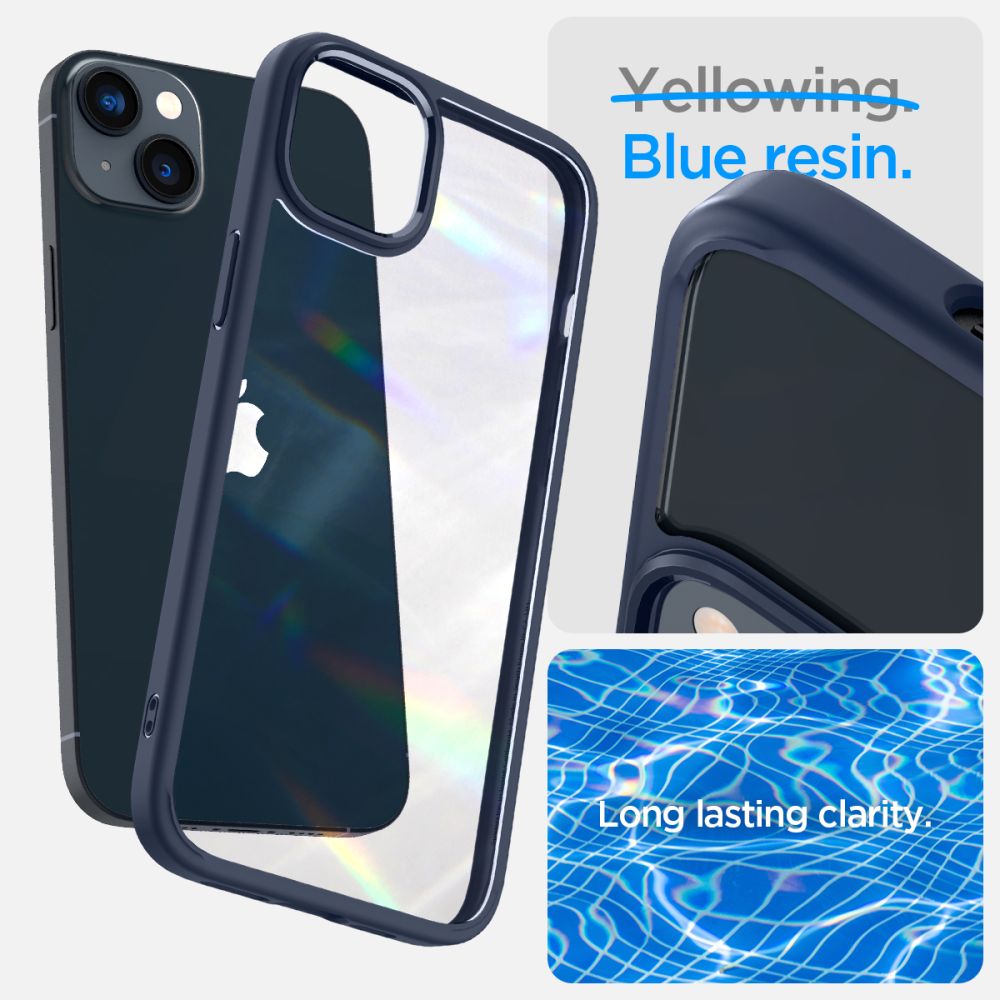 Spigen iPhone 14 Plus / iPhone 15 Plus Ultra Hybrid Σκληρή Θήκη με Πλαίσιο Σιλικόνης - Navy Blue