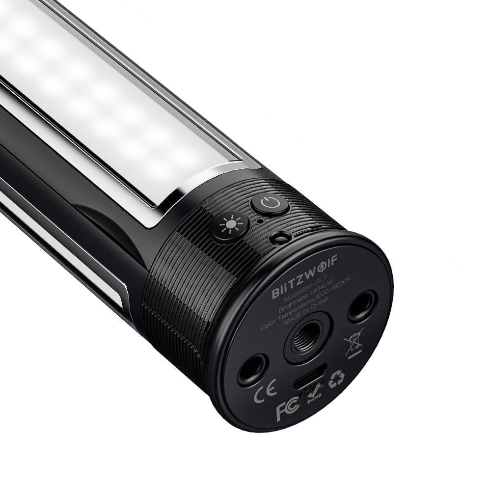 BlitzWolf BW - SL7 Fill Light - Πτυσσόμενος Φορητός Λαμπτήρας - Black