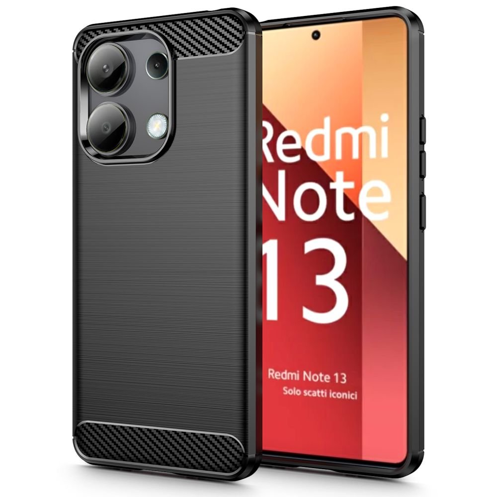 Tech - Protect Xiaomi Redmi Note 13 4G Carbon TPU Θήκη Σιλικόνης - Black