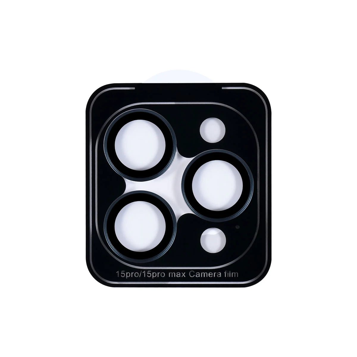 Tuniq iPhone 15 Pro / iPhone 15 Pro Max - Προστασία Κάμερας - Αντιχαρακτικό Γυαλί - Διάφανο / Μαύρο