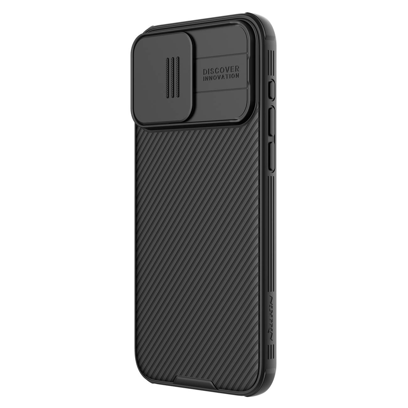 Nillkin iPhone 15 Pro CamShield Pro Magnetic Σκληρή Θήκη με Κάλυμμα για την Κάμερα και MagSafe - Black