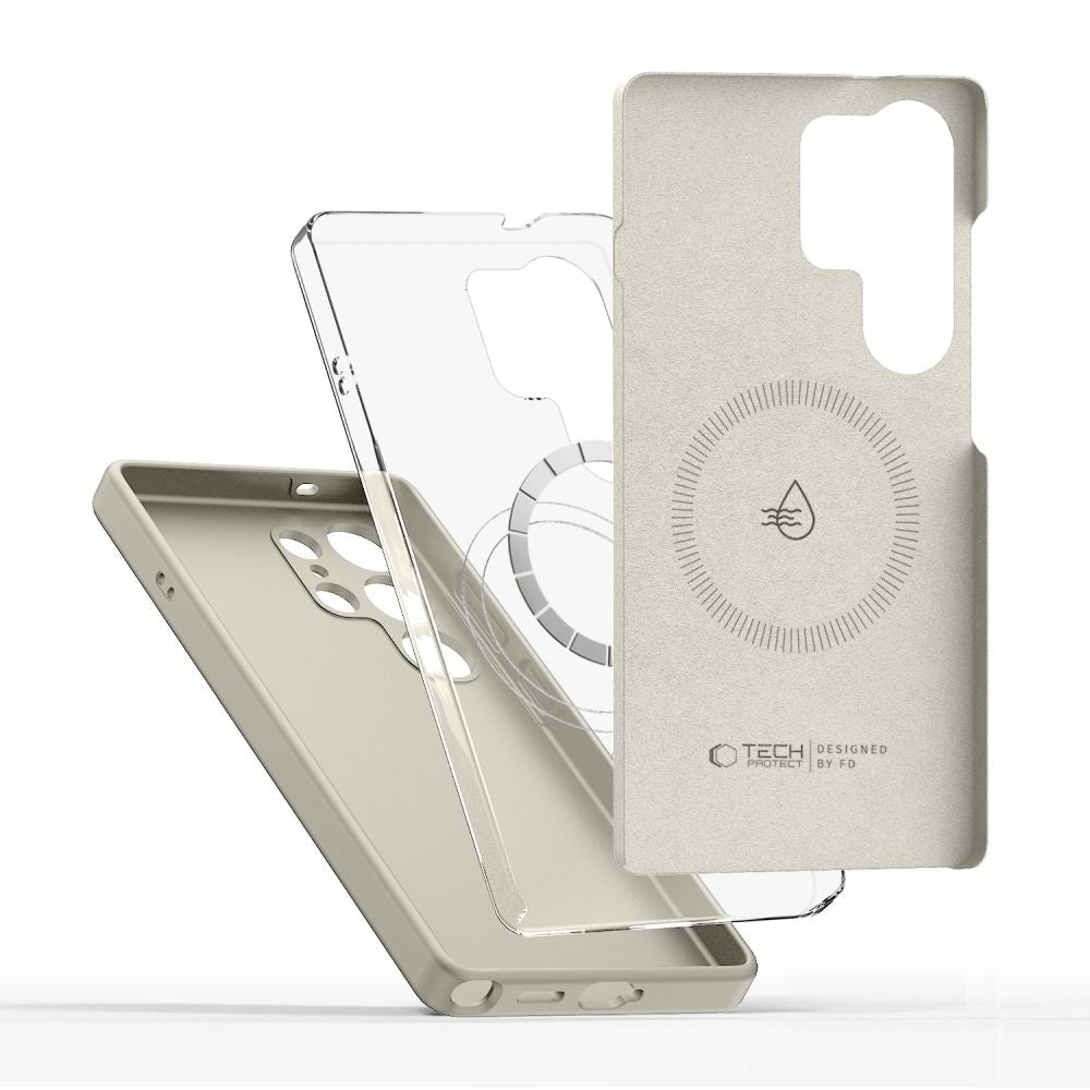 Tech - Protect Samsung Galaxy S25 Ultra Liquid Silicone - MagSafe Θήκη Σιλικόνης TPU - Cosmic Latte