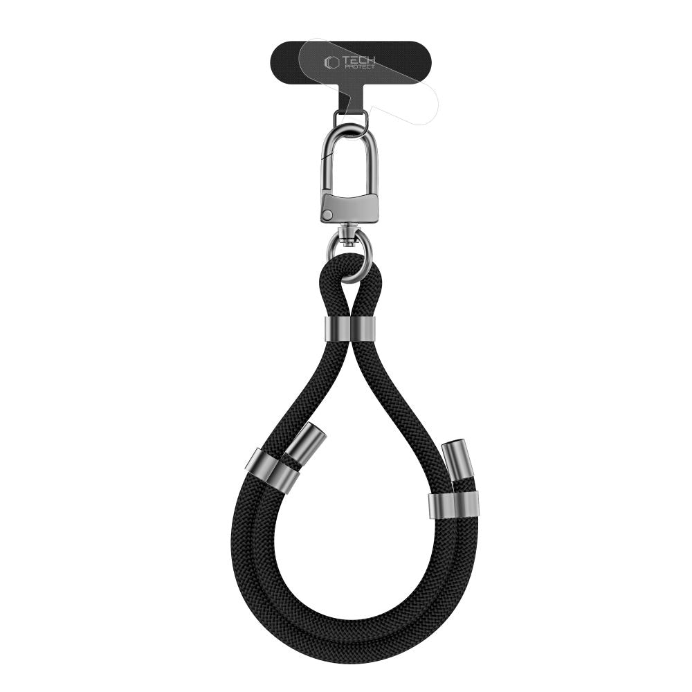 Tech - Protect C4S Rope Wrist Strap - Universal Λουράκι Καρπού για Θήκη Κινητού - Black / Silver