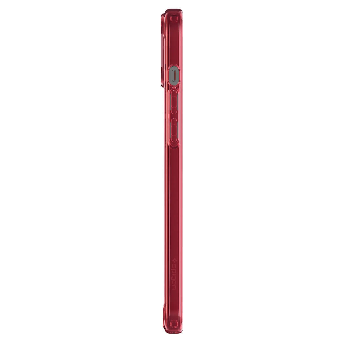 Spigen iPhone 15 Ultra Hybrid Σκληρή Θήκη με Πλαίσιο Σιλικόνης - Red Crystal