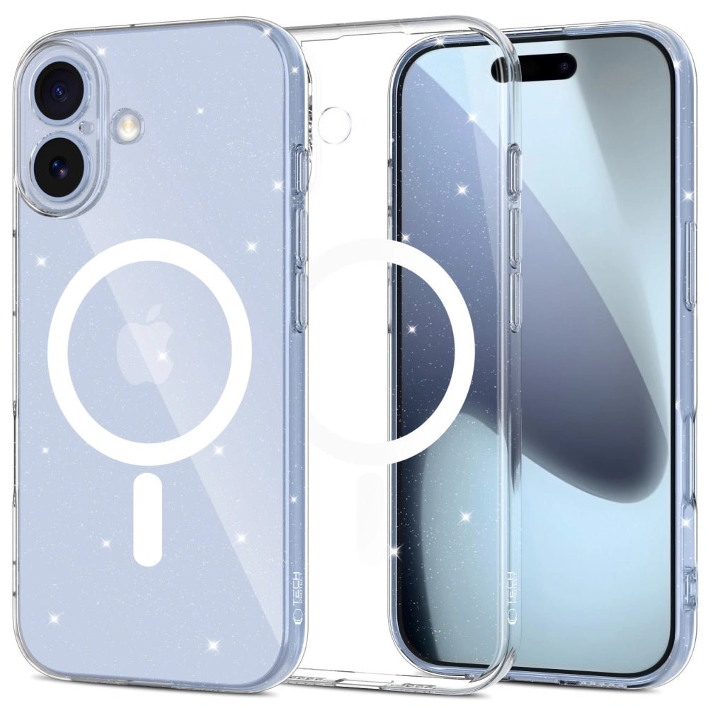 Tech - Protect iPhone 17 Flexair Θήκη Σιλικόνης TPU με MagSafe - Glitter