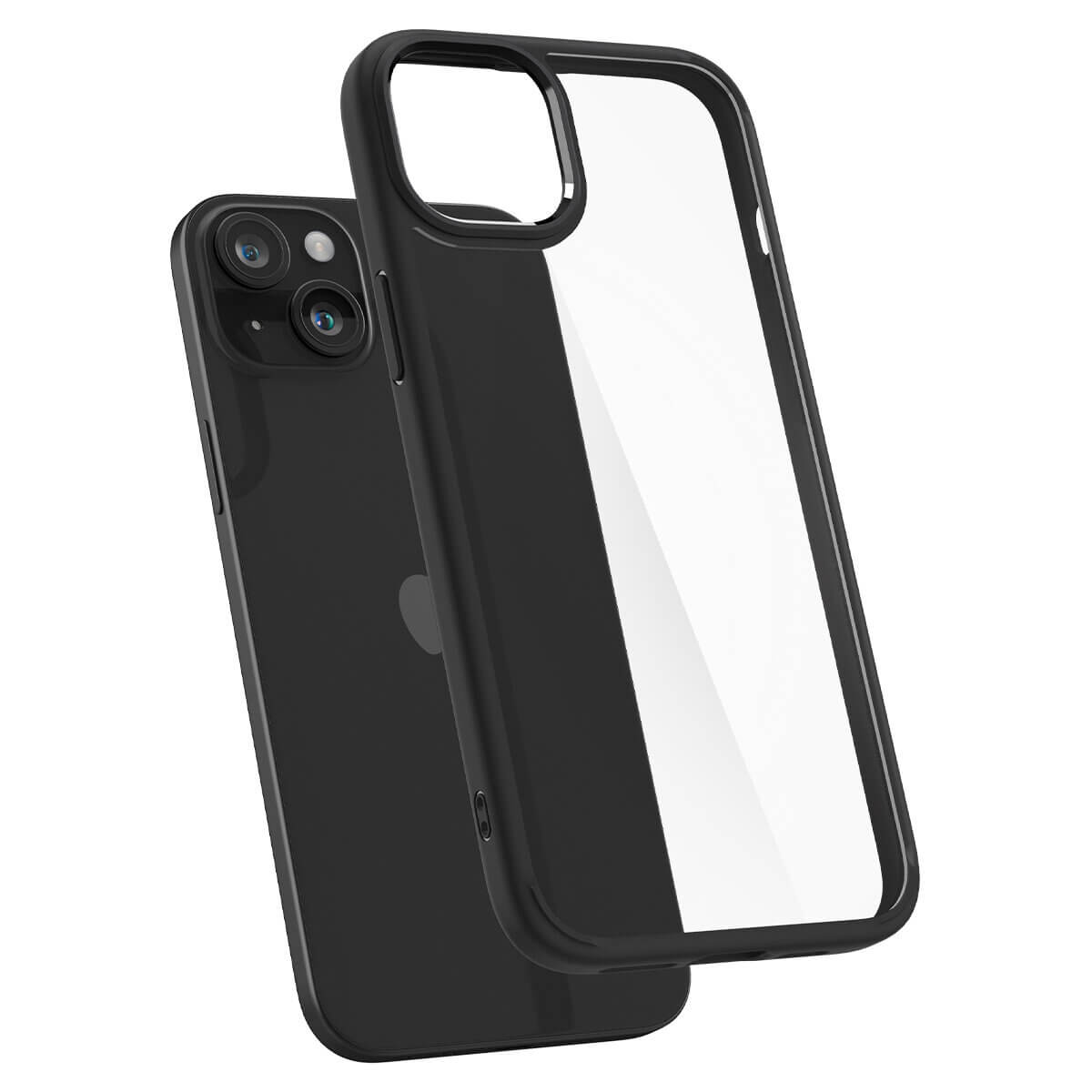 Spigen iPhone 15 Crystal Hybrid Σκληρή Θήκη με Πλαίσιο Σιλικόνης - Black