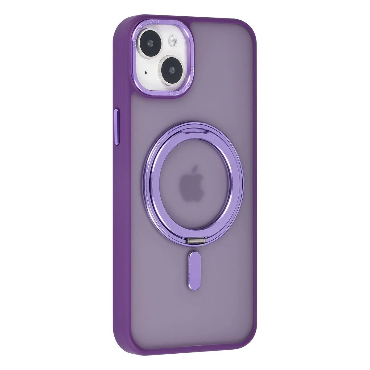 Tuniq iPhone 15 Plus / 14 Plus - Σκληρή MagSafe Θήκη με Περιστρεφόμενο Δαχτυλίδι Συγκράτησης - Μοβ