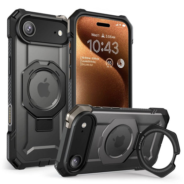 Supcase iPhone Air - UB Grip Mag - Σκληρή Θήκη με MagSafe και Stand - Black