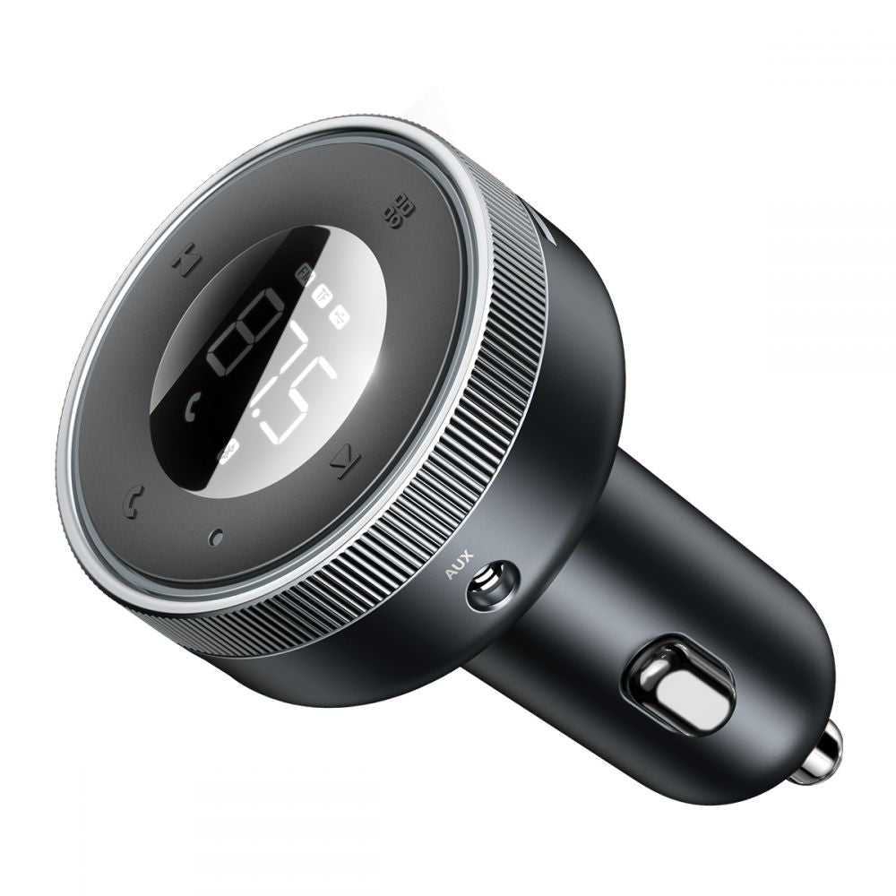 Baseus CCLH - 01 Car Charger and FM Transmitter 2xUSB QC3.0 για Αναπαραγωγή Μουσικής / Φόρτιση Κινητών στο Αυτοκίνητο - Black
