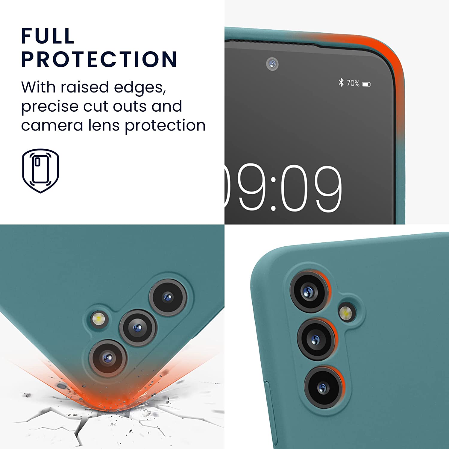 KW Samsung Galaxy A54 5G Θήκη Σιλικόνης Rubberized TPU - Antique Stone - 60795.206