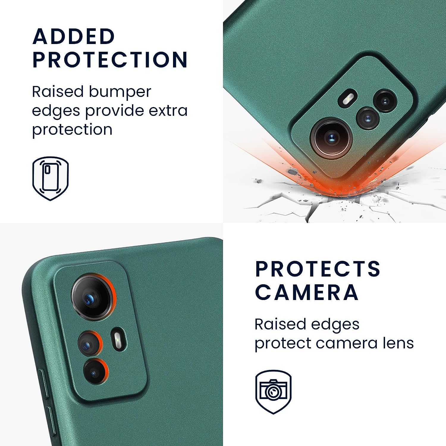 KW Xiaomi Redmi Note 12S Θήκη Σιλικόνης TPU - Metallic Petrol - 60710.14