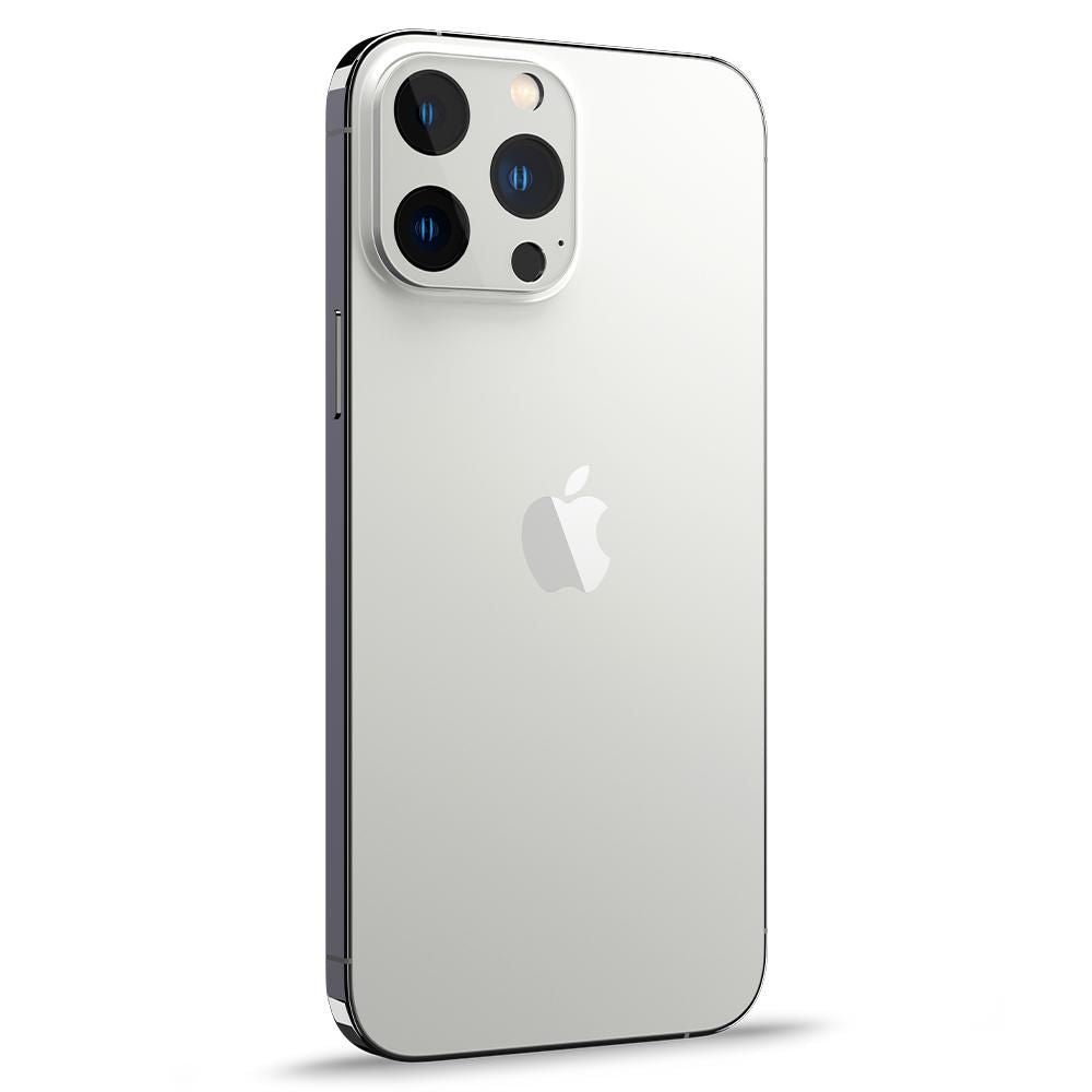 Spigen iPhone 13 Pro / 13 Pro Max Aparatu Optik.TR Αντιχαρακτικό Γυαλί για την Κάμερα - 2 Τεμάχια - Silver