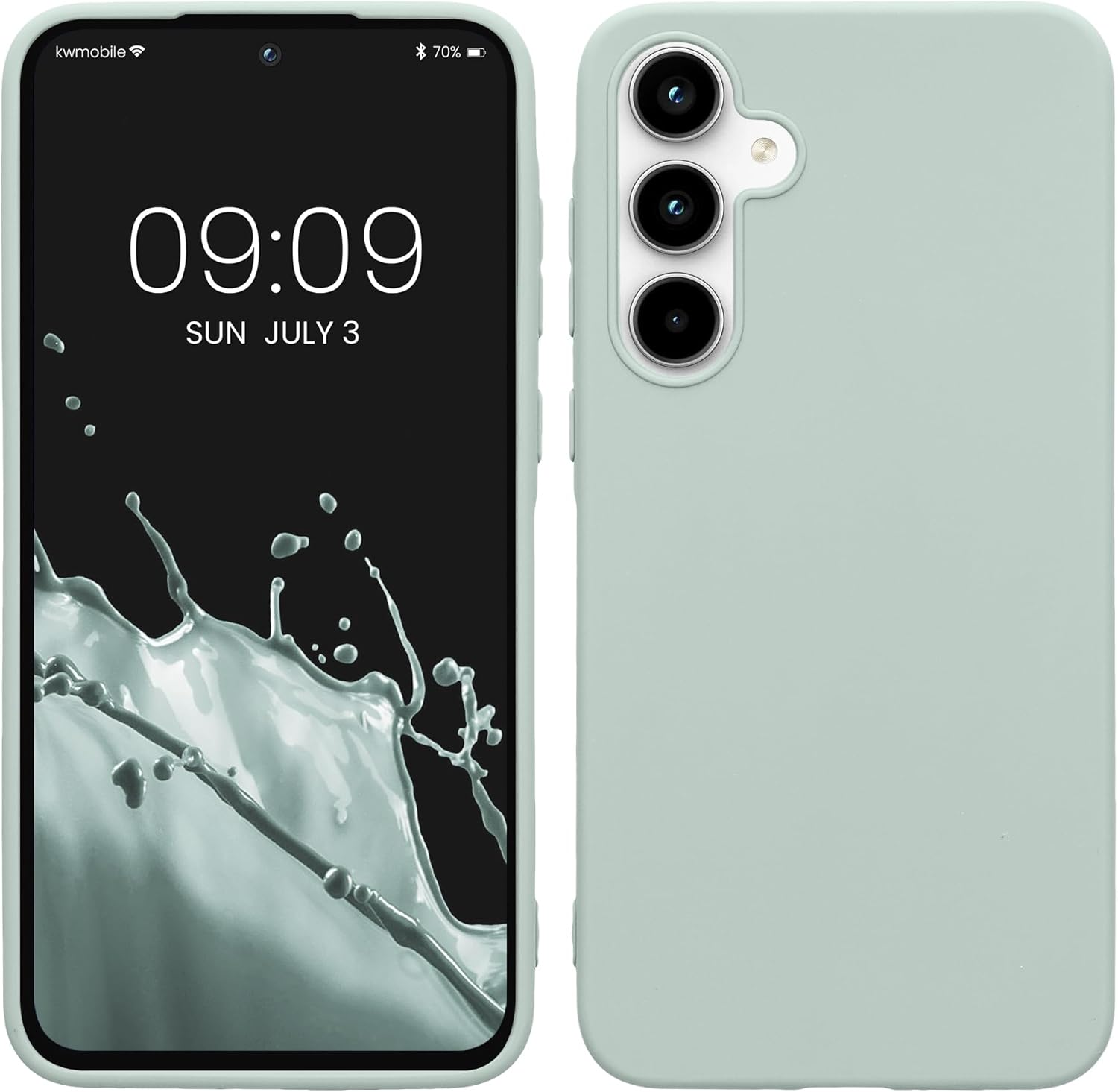 KW Samsung Galaxy A35 5G Λεπτή Θήκη Σιλικόνης TPU - Cool Mint