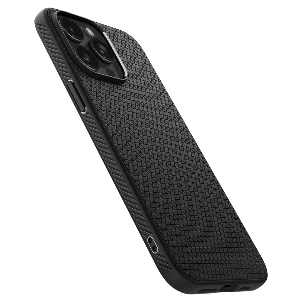 Spigen iPhone 15 Pro Max Liquid Air Θήκη Σιλικόνης - Matte Black