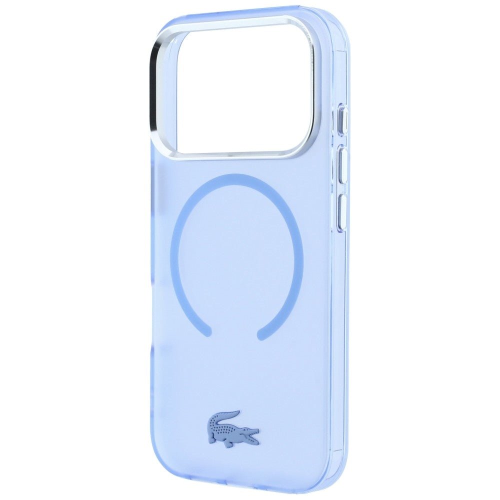 Lacoste iPhone 17 Pro / iPhone 18 Pro - Σκληρή Θήκη με Πλαίσιο Σιλικόνης - IML Frosted MagSafe - Blue