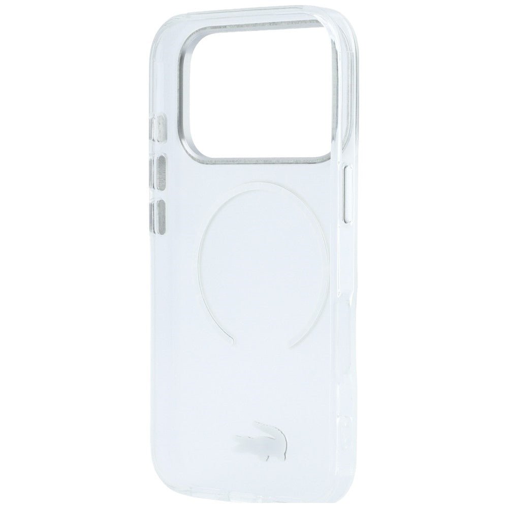 Lacoste iPhone 17 Pro / iPhone 18 Pro - Σκληρή Θήκη με Πλαίσιο Σιλικόνης - IML Frosted MagSafe - Clear