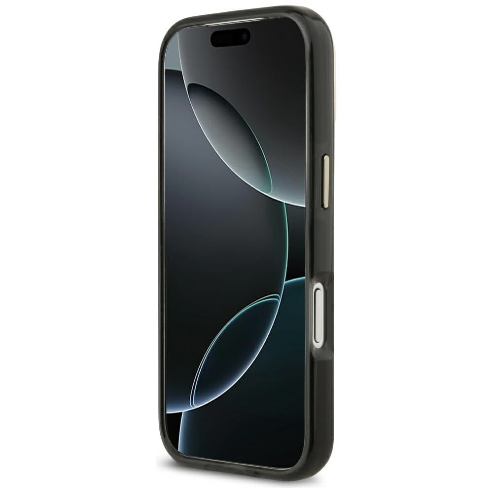 Lacoste iPhone 17 Pro / iPhone 18 Pro - Σκληρή Θήκη με Πλαίσιο Σιλικόνης - Shockproof IML Shockproof Gold Logo MagSafe - Black