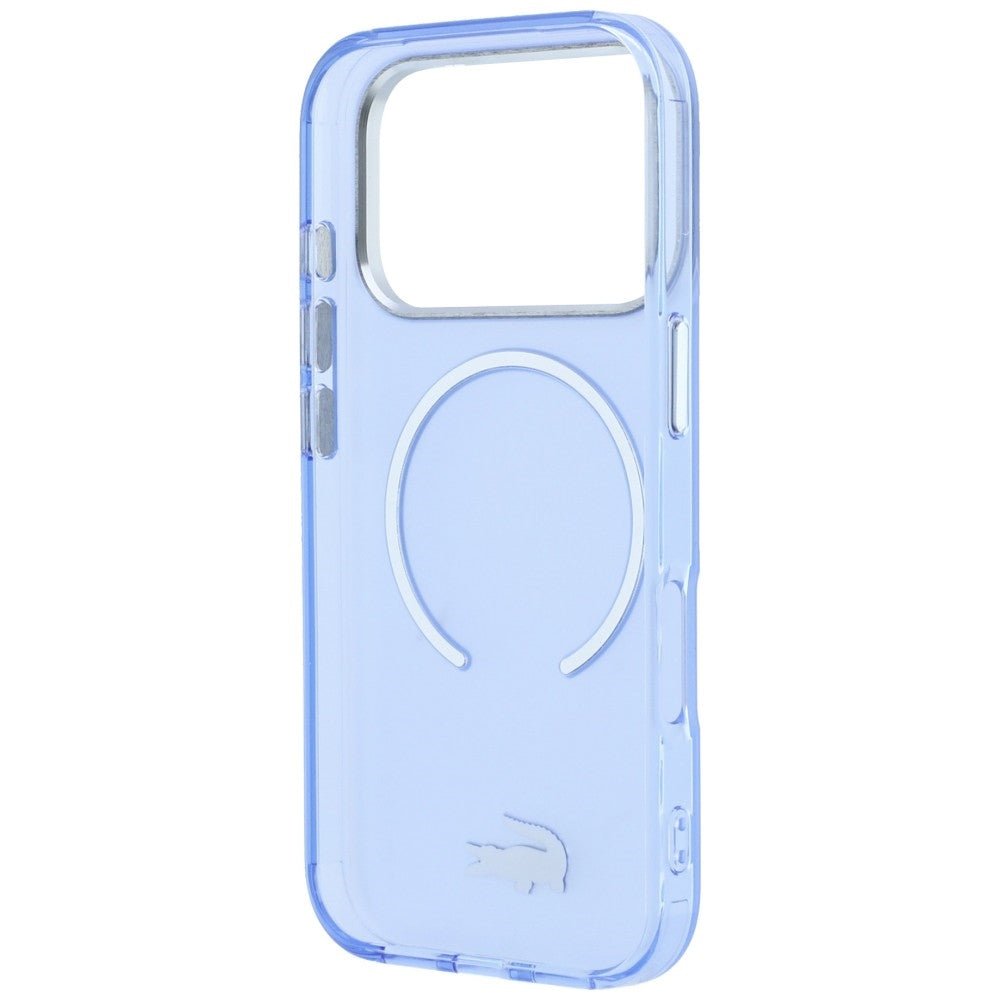 Lacoste iPhone 17 Pro Max / iPhone 18 Pro Max - Σκληρή Θήκη με Πλαίσιο Σιλικόνης - IML Frosted MagSafe - Blue