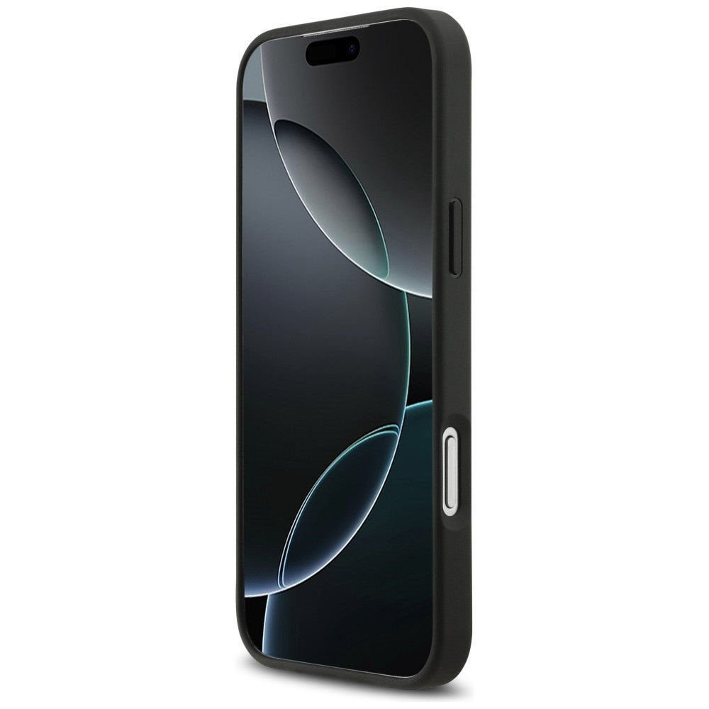 Lacoste iPhone 17 Pro Max - Σκληρή Θήκη με Πλαίσιο Σιλικόνης - Petit Pique Lacquer Logo MagSafe - Marine
