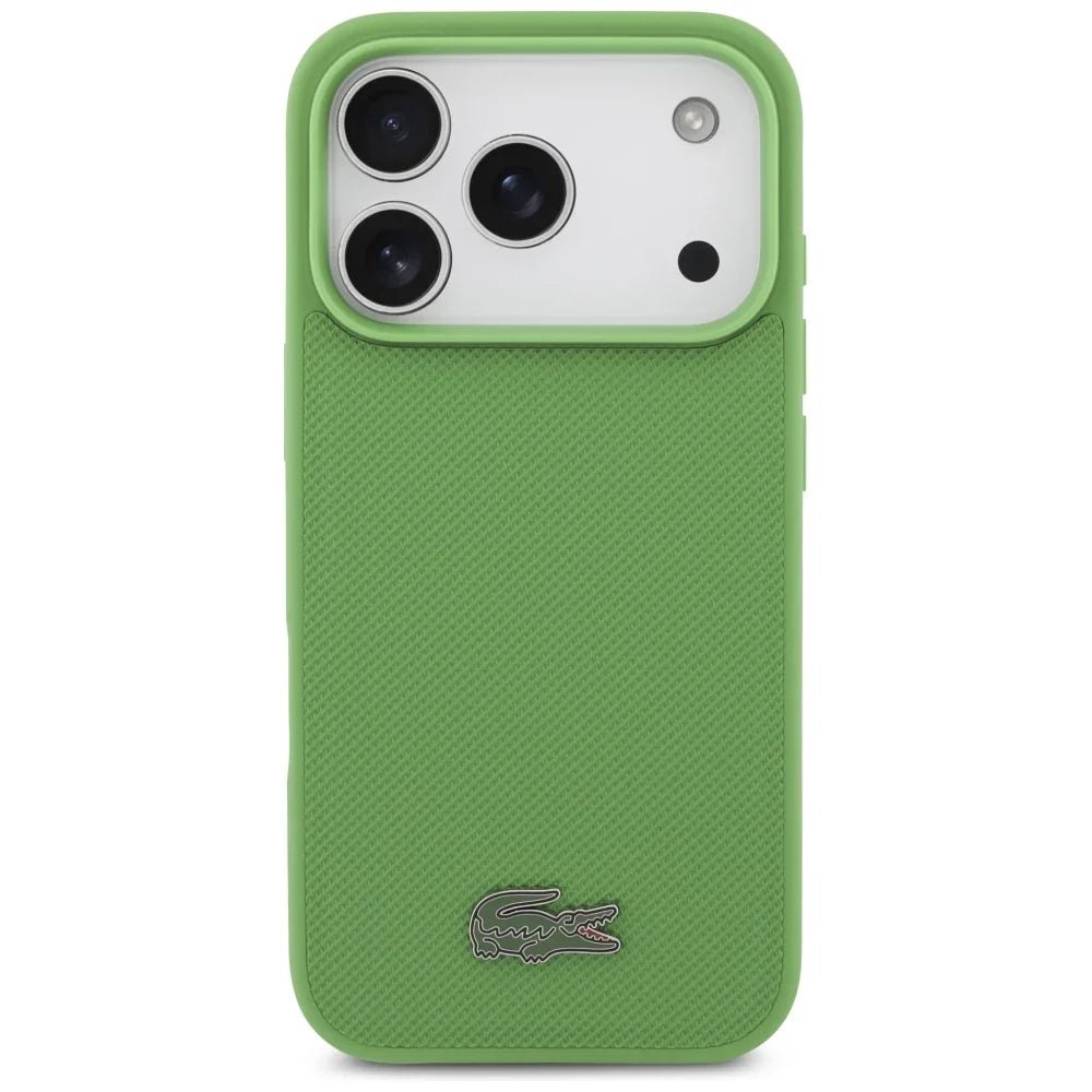 Lacoste iPhone 17 Pro - Petit Pique Lacquer Logo MagSafe - Σκληρή Θήκη με Πλαίσιο Σιλικόνης - Tarragon