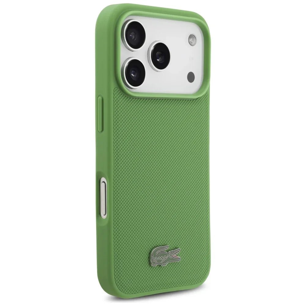 Lacoste iPhone 17 Pro - Petit Pique Lacquer Logo MagSafe - Σκληρή Θήκη με Πλαίσιο Σιλικόνης - Tarragon