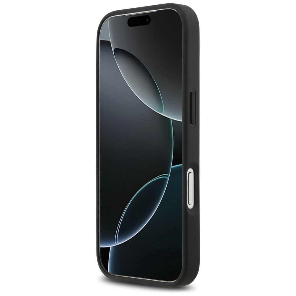 Lacoste iPhone 17 Pro - Σκληρή Θήκη με Πλαίσιο Σιλικόνης - Petit Pique Lacquer Logo MagSafe - Marine