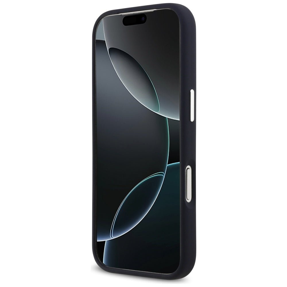 Lacoste iPhone 17 Pro - Σκληρή Θήκη με Πλαίσιο Σιλικόνης - Silicone Metal Logo MagSafe - Navy Blue