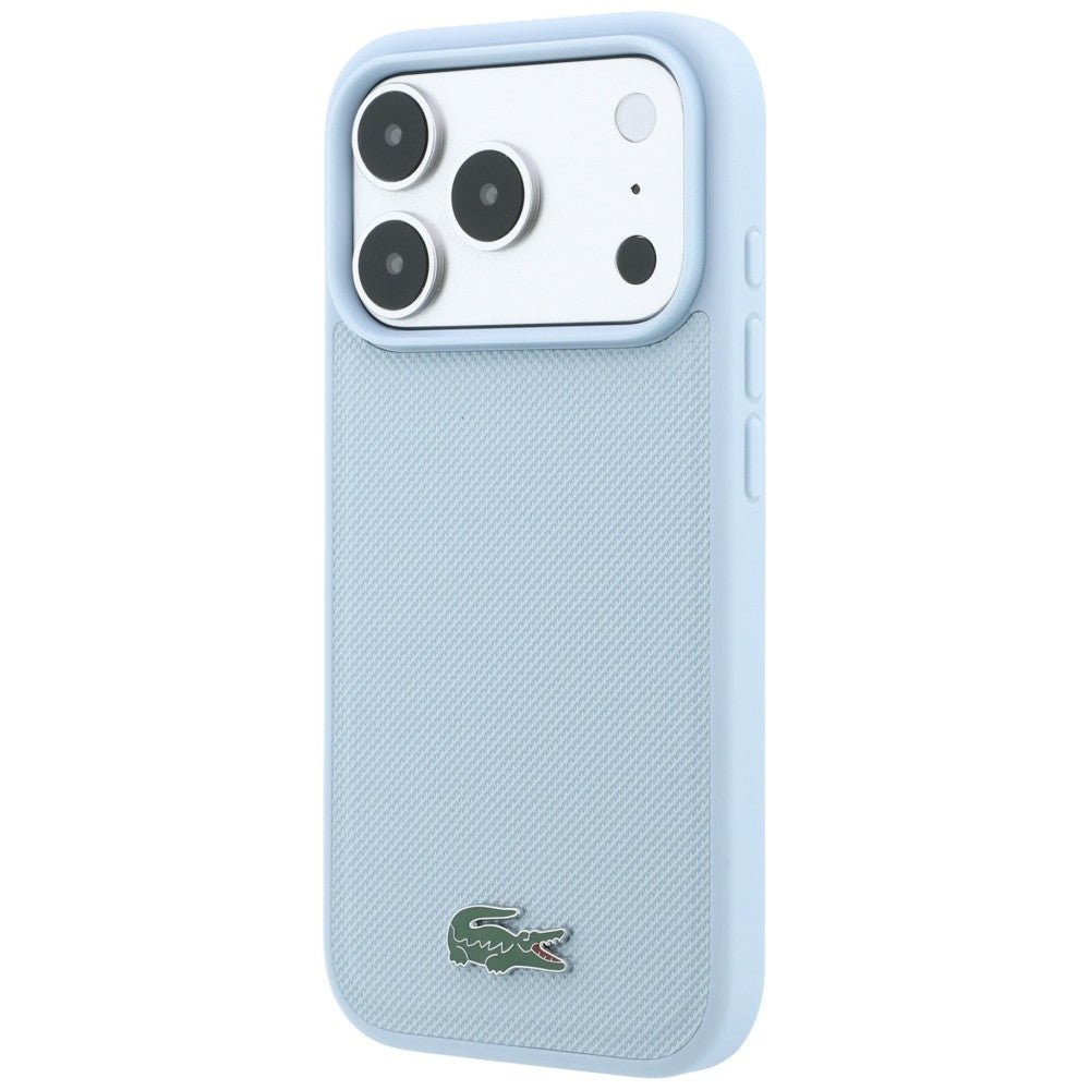 Lacoste iPhone 18 Pro Max / iPhone 17 Pro Max - Σκληρή Θήκη με Πλαίσιο Σιλικόνης MagSafe - Petit Pique Lacquer Logo - Blue