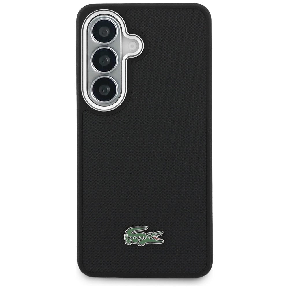 Lacoste Samsung Galaxy S26 - Σκληρή Θήκη με Πλαίσιο Σιλικόνης - Full Wrap Petit Pique MagSafe - Black