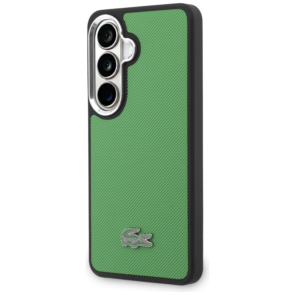 Lacoste Samsung Galaxy S26 - Σκληρή Θήκη με Πλαίσιο Σιλικόνης - Full Wrap Petit Pique MagSafe - Green