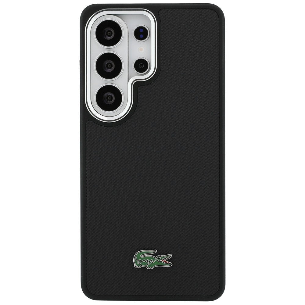 Lacoste Samsung Galaxy S26 Ultra - Σκληρή Θήκη με Πλαίσιο Σιλικόνης - Full Wrap Petit Pique MagSafe - Black