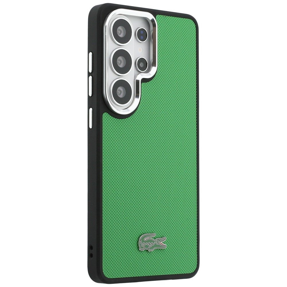 Lacoste Samsung Galaxy S26 Ultra - Σκληρή Θήκη με Πλαίσιο Σιλικόνης - Full Wrap Petit Pique MagSafe - Green