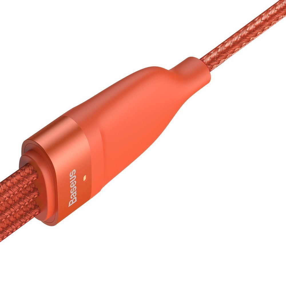 Baseus Flash Series 3in1 - Καλώδιο Γρήγορης Φόρτισης και Δεδομένων 5A 40W 1.2m - Micro USB / Lightning / Type - C - Orange - CA1T3 - 07