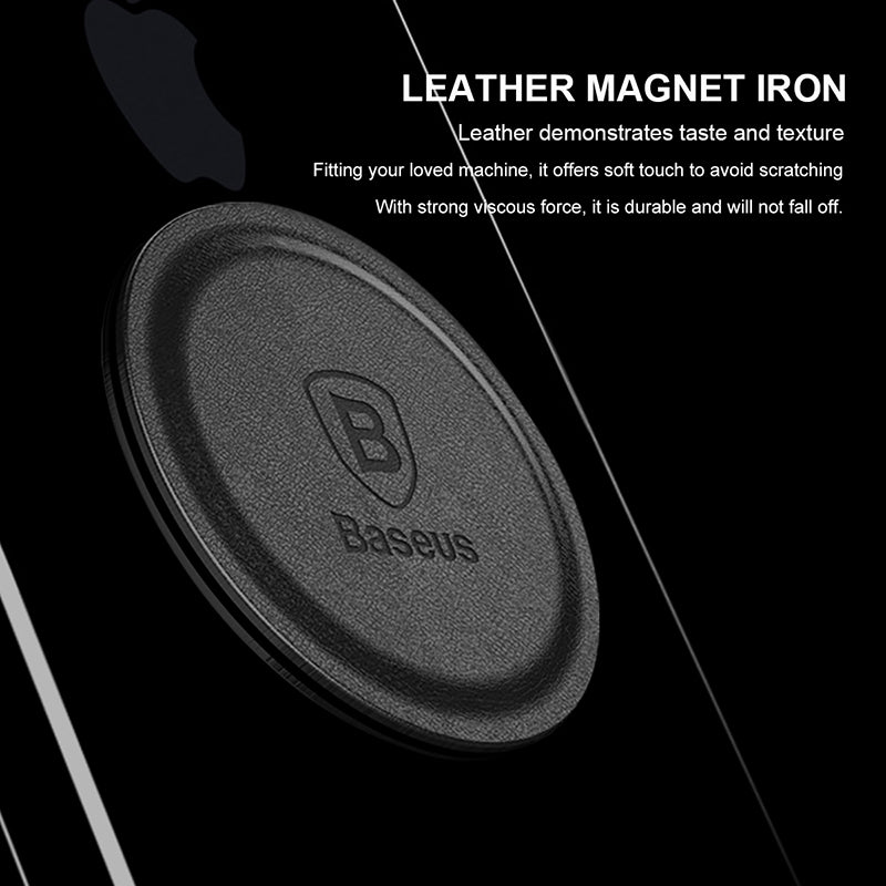 Baseus Magnet Iron Suit - Μεταλλικές Πλακέτες με Αυτοκόλλητο για Μαγνητικές Βάσεις Αυτοκινήτου - Silver - ACDR - A0S