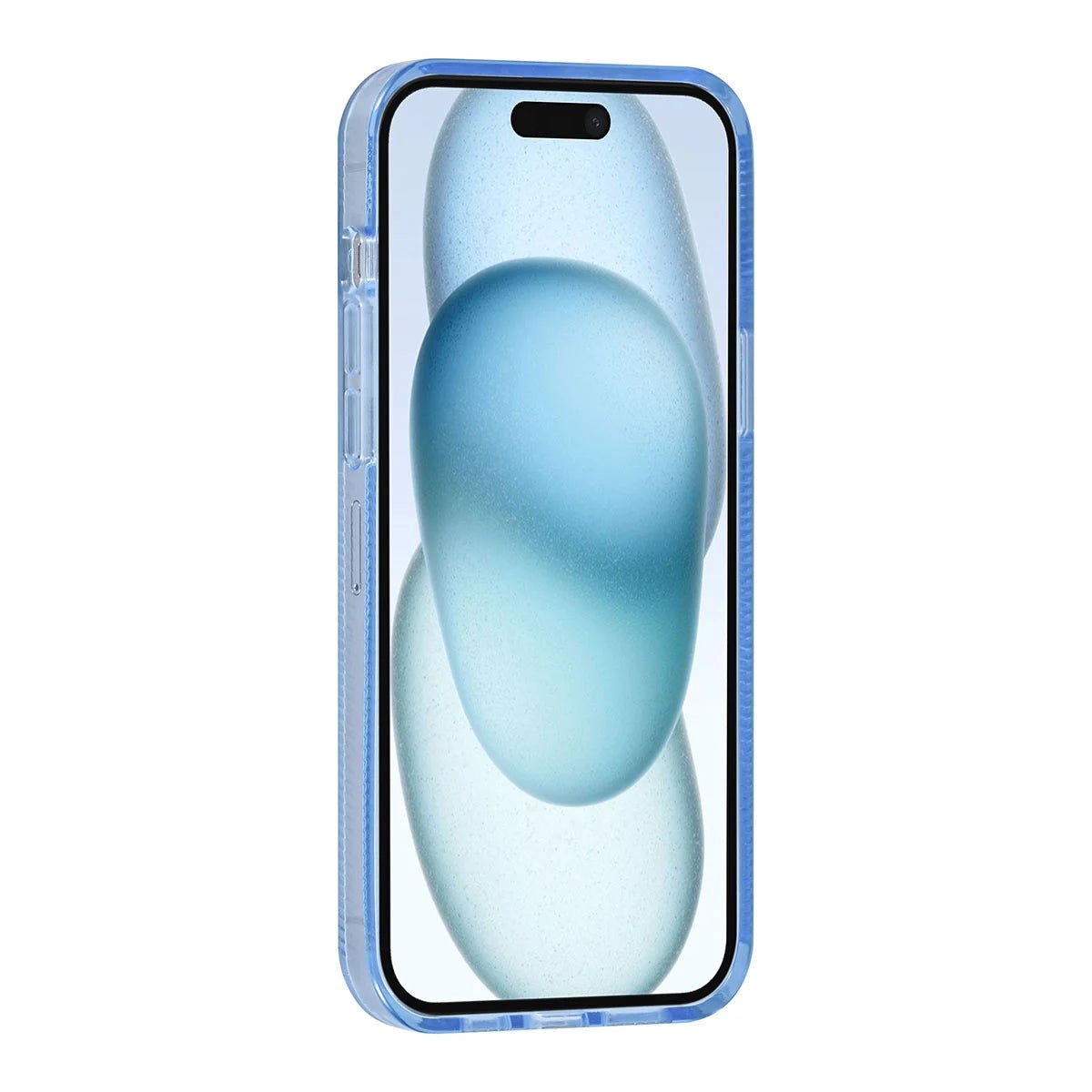 Tuniq iPhone 15 Plus / 14 Plus - Σκληρή Θήκη με Πλαίσιο Σιλικόνης - Ημιδιάφανο Μπλε / Διάφανο