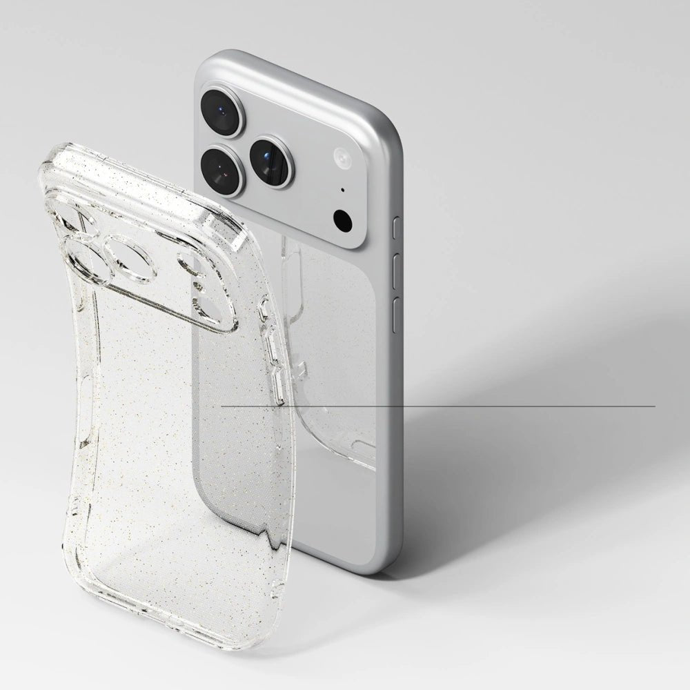 Ringke iPhone 17 Pro Max - Air Λεπτή Θήκη Σιλικόνης - Glitter / Clear