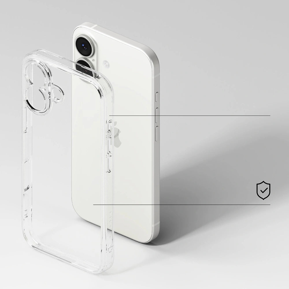 Ringke iPhone 17 Fusion Σκληρή Θήκη με Πλαίσιο Σιλικόνης - Διάφανη