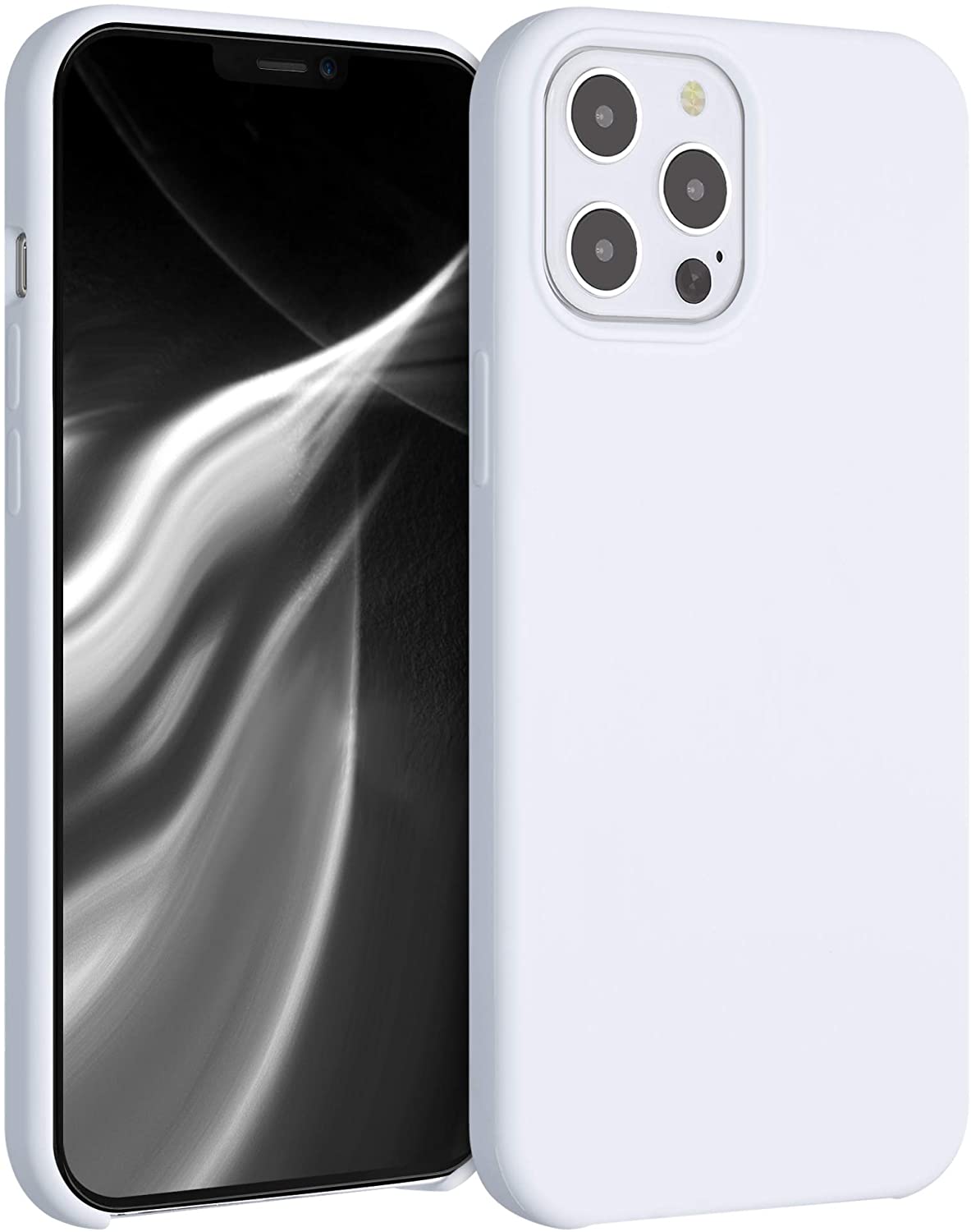 KW iPhone 12 Pro Max Θήκη Σιλικόνης Rubber TPU - White - 52644.02